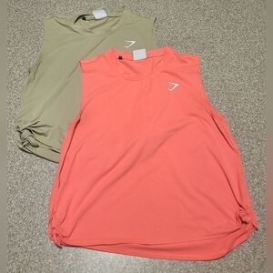 Womens Gymshark Lot Of 2 Cropped Tanks Size Small